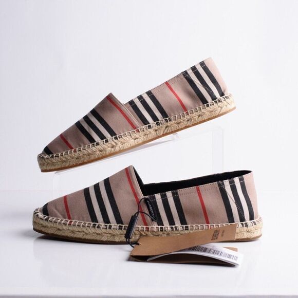 Burberry Womens Alport Icon Stripe Espadrilles Loafers Shoes Sz EU 40 US 10 - Picture 5 of 9